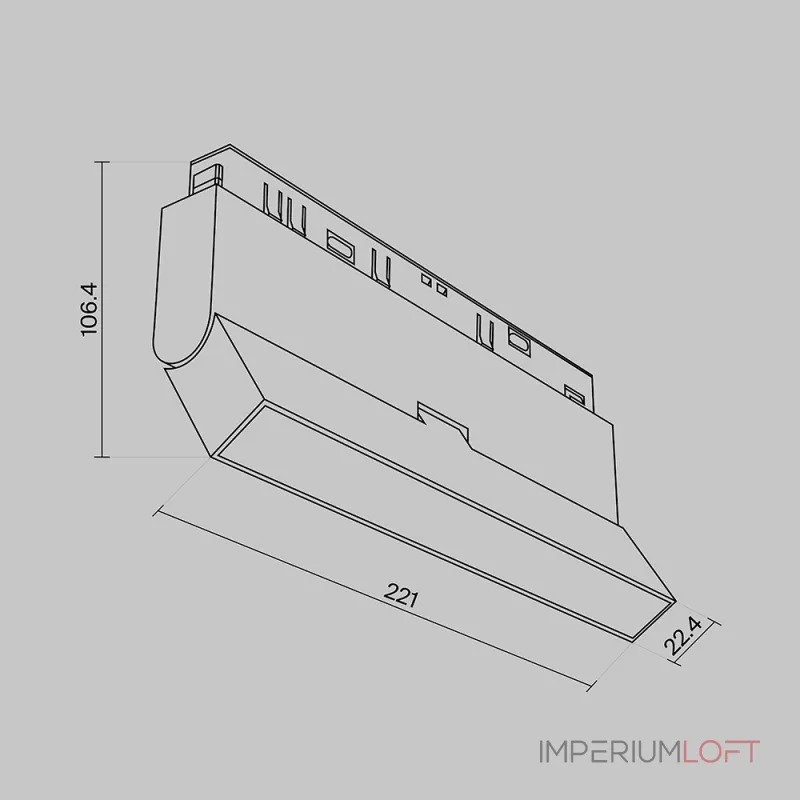 Трековый светильник Basis Rot TR036-4-12WTW-DD-W от ImperiumLoft