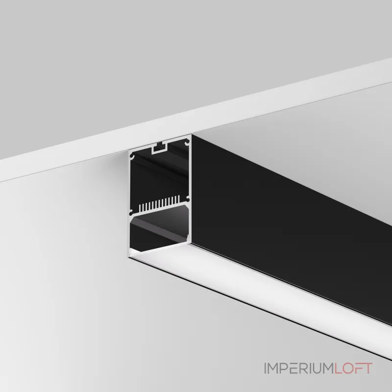 Алюминиевый профиль накладной-подвесной 50х70 (Черный, 2 м), ALM-5070-B-2M Maytoni 633017 от ImperiumLoft