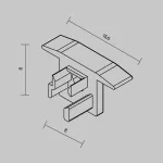 Комплект заглушек (для профиля ALM-0808-S-2M) 2 шт. 642084 Maytoni 642084 от ImperiumLoft