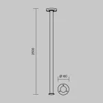 Садово-парковый светильник Maytoni Nail O529FL-L30B3K от ImperiumLoft