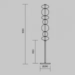 Напольный светильник Maytoni Modern MOD307FL-L40BS3K от ImperiumLoft