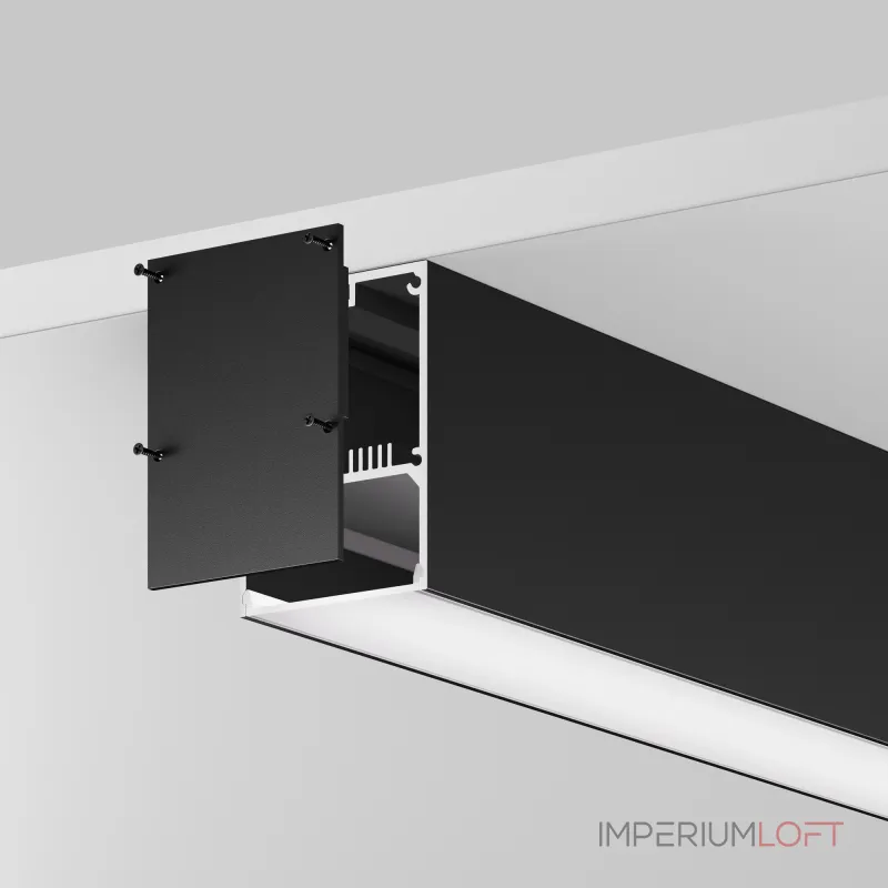 Алюминиевый профиль накладной-подвесной 50х70 (Черный, 2 м), ALM-5070-B-2M Maytoni 633017 от ImperiumLoft