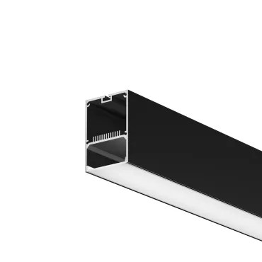 Алюминиевый профиль накладной-подвесной 50х70 (Черный, 2 м), ALM-5070-B-2M Maytoni 633017