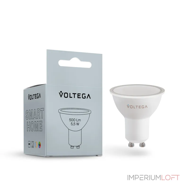Светодиодная лампа Wi-Fi MR16 GU10 5,5W 2700K-6500K MIX-RGB DIM от ImperiumLoft