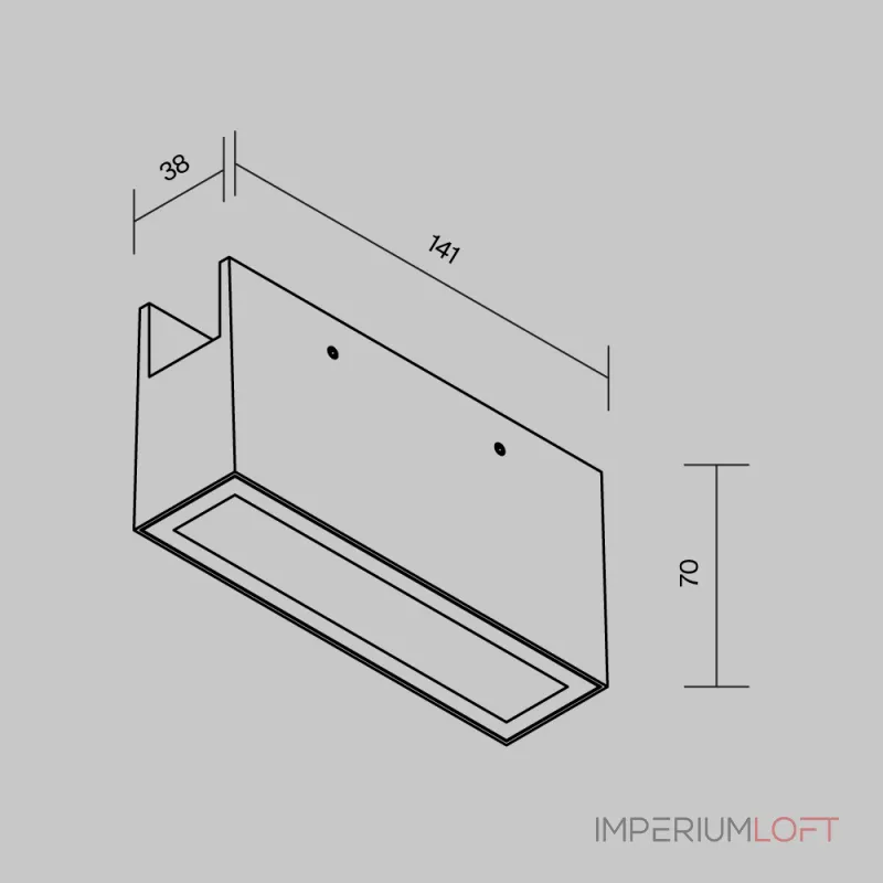 Уличный трековый светильник Points Elasity IP Maytoni O-TR01-2-S-10WW3K Уличный трековый светильник Points Elasity IP Maytoni O-TR01-2-S-10WW3K