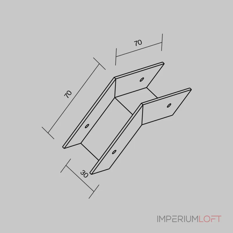 Коннектор внешний для профиля Maytoni Elasity IP O-TR001-OC от ImperiumLoft Коннектор внешний для профиля Maytoni Elasity IP O-TR001-OC от ImperiumLoft