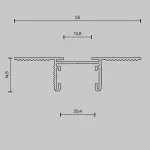 Шинопровод встраиваемый Maytoni BASITY TRX172-123B от ImperiumLoft