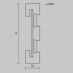 Шинопровод накладной/подвесной Maytoni FLEXITY TRX200-115B от ImperiumLoft