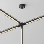 Х-образный вертикальный коннектор для системы Shelf с вводом питания Maytoni Shelf CA019L4C-P-B от ImperiumLoft