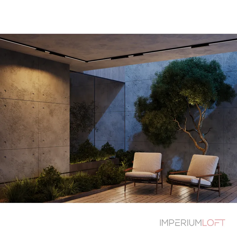 Уличный трековый светильник Maytoni Points O-TR02-2-S-12WB3K от ImperiumLoft