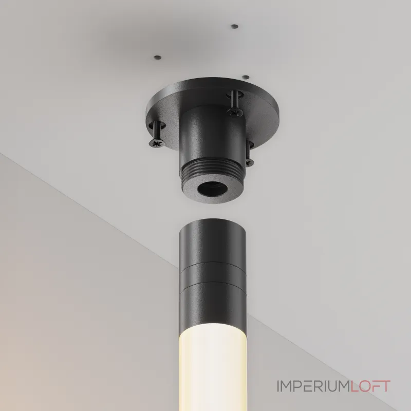 Основание для накладного монтажа системы Shelf с внешней резьбой без ввода питания Maytoni Shelf CA022BO-B от ImperiumLoft