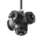 Х-образный вертикальный коннектор для системы Shelf с вводом питания Maytoni Shelf CA019L4C-P-B от ImperiumLoft