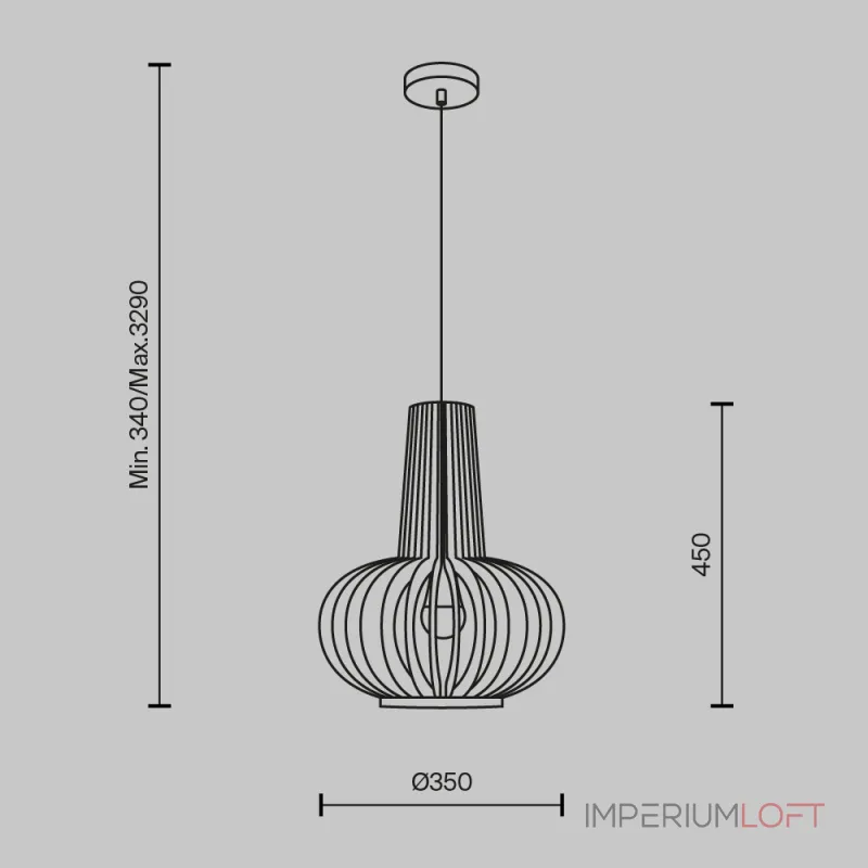 Подвесной светильник Roots MOD193PL-01W