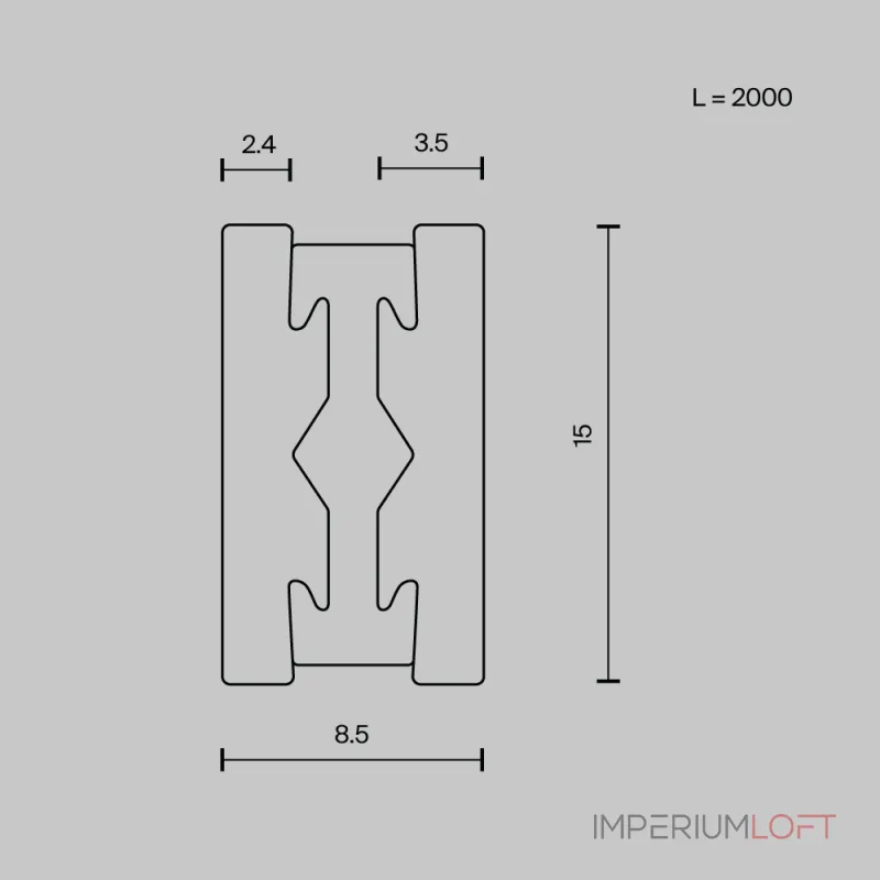 Шинопровод накладной/подвесной Maytoni FLARITY TRX154-112BS от ImperiumLoft
