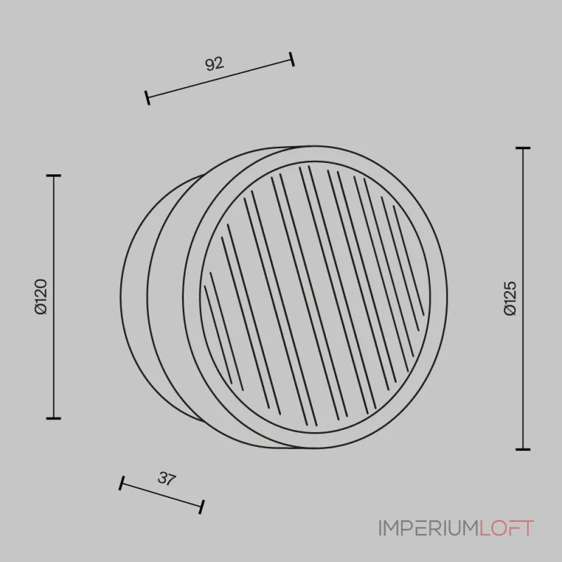 Настенный светильник Maytoni Olo MOD493WL-L6BSK1 от ImperiumLoft