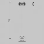 Напольный светильник Maytoni Modern MOD348FL-L24BBS3K от ImperiumLoft