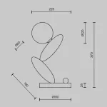 Настольный светильник Maytoni Resonance MOD482TL-L6C3K от ImperiumLoft