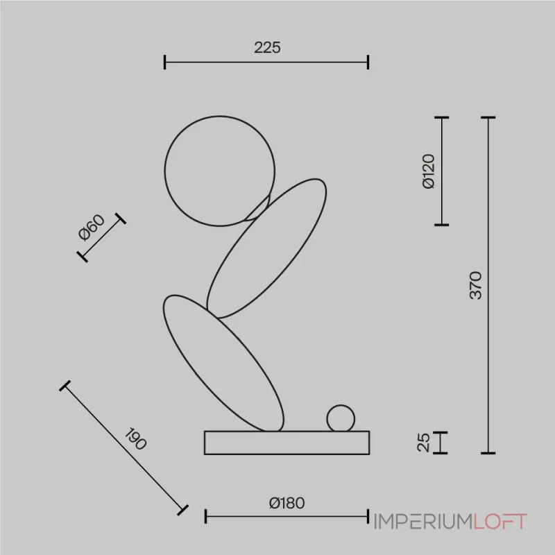 Настольный светильник Maytoni Resonance MOD482TL-L6C3K от ImperiumLoft