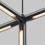 Х-образный вертикальный коннектор для системы Shelf с вводом питания Maytoni Shelf CA019L4C-P-B от ImperiumLoft