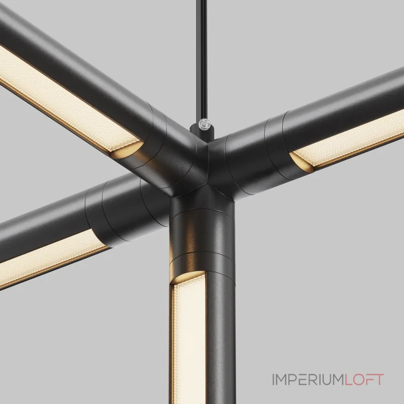 Х-образный вертикальный коннектор для системы Shelf с вводом питания Maytoni Shelf CA019L4C-P-B от ImperiumLoft