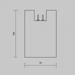 Уличный трековый светильник Alfa Elasity IP Maytoni O-TR01-2-S-16WW3K