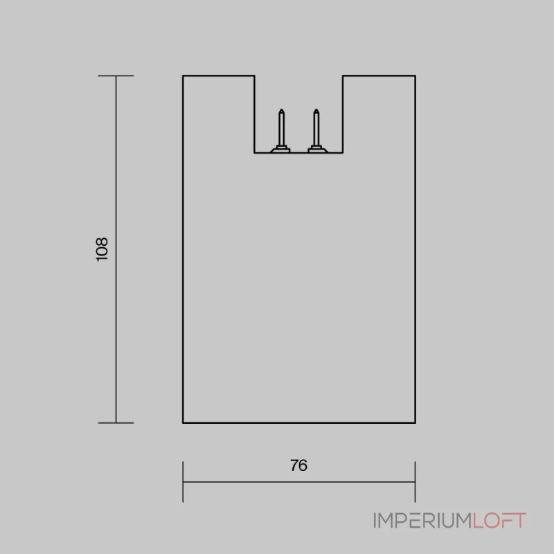 Уличный трековый светильник Alfa Elasity IP Maytoni O-TR01-2-S-16WW3K