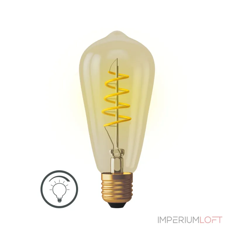 Светодиодная лампа Loft Led ST64 4W 2800K E27 DIM от ImperiumLoft