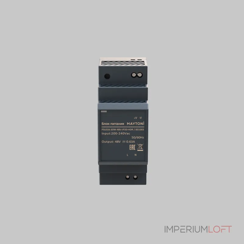 Блок питания PSL016 48В 30Вт IP20 Maytoni 831003 от ImperiumLoft Блок питания PSL016 48В 30Вт IP20 Maytoni 831003 от ImperiumLoft