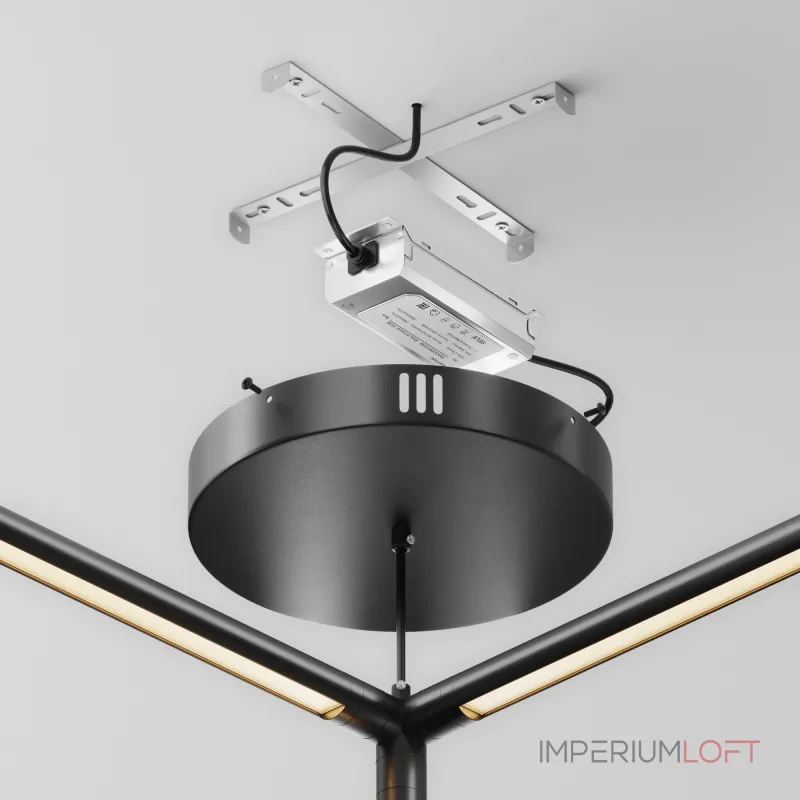 Потолочная чаша для ввода питания с блоком питания системы Shelf Maytoni Shelf CA031B-B от ImperiumLoft