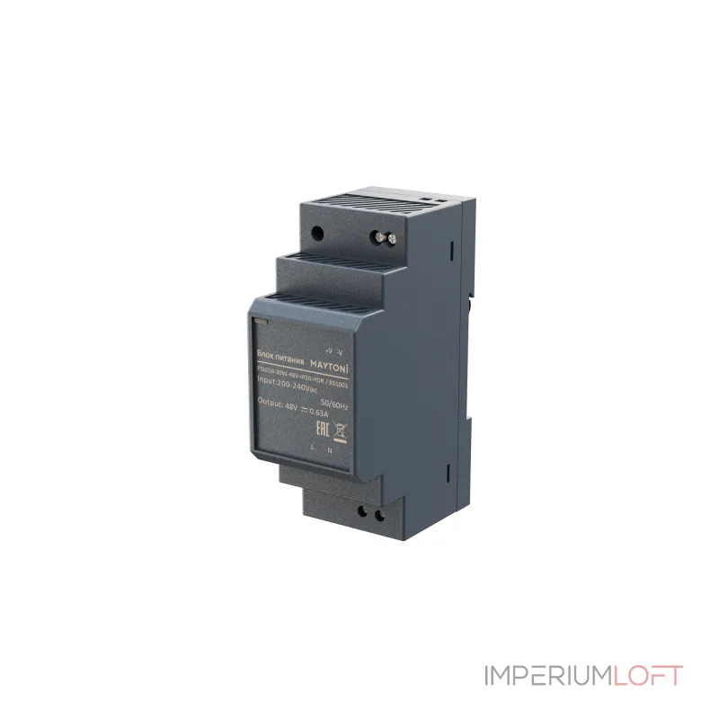Блок питания PSL016 48В 30Вт IP20 Maytoni 831003 от ImperiumLoft Блок питания PSL016 48В 30Вт IP20 Maytoni 831003 от ImperiumLoft