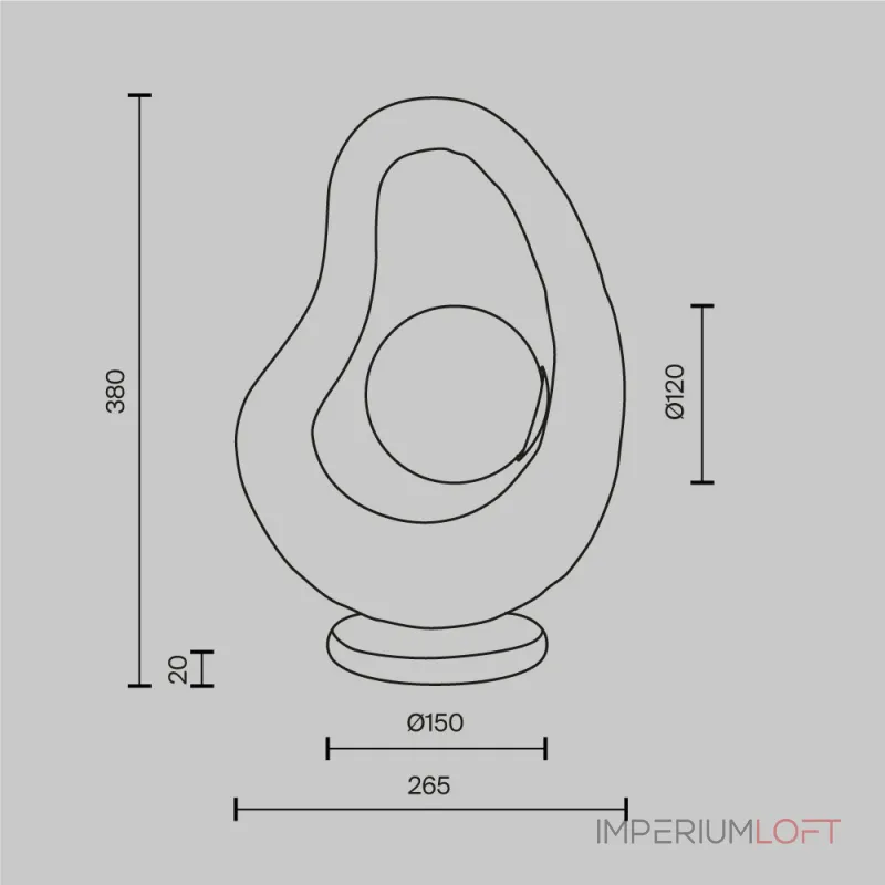 Настольный светильник Maytoni Opus MOD380TL-01W от ImperiumLoft