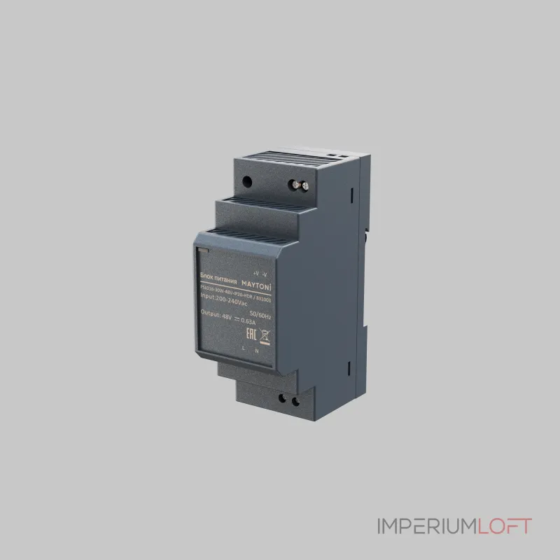 Блок питания PSL016 48В 30Вт IP20 Maytoni 831003 от ImperiumLoft Блок питания PSL016 48В 30Вт IP20 Maytoni 831003 от ImperiumLoft