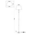 Напольный светильник (торшер) Rosemary FR5190FL-01BS1 от ImperiumLoft