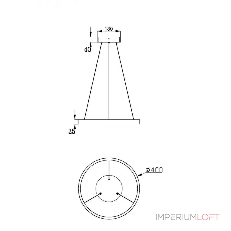 Подвесная люстра Rim MOD058PL-L22BK