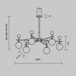 Люстра на штанге Maytoni Museo MOD436PL-07BS