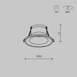 Встраиваемый светильник Maytoni Downlight DL094-GU10-W от ImperiumLoft