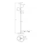 Напольный светильник (торшер) Nostalgia MOD048FL-03G от ImperiumLoft