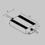 Источник напряжения PSL008 48В 600Вт IP67 Maytoni 832001 от ImperiumLoft