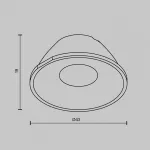 Линза для Alfa LED 36° Maytoni Downlight LensCD43-36 от ImperiumLoft
