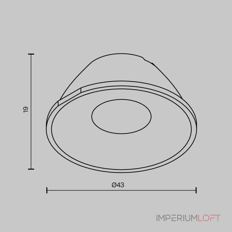 Линза для Alfa LED 36° Maytoni Downlight LensCD43-36 от ImperiumLoft