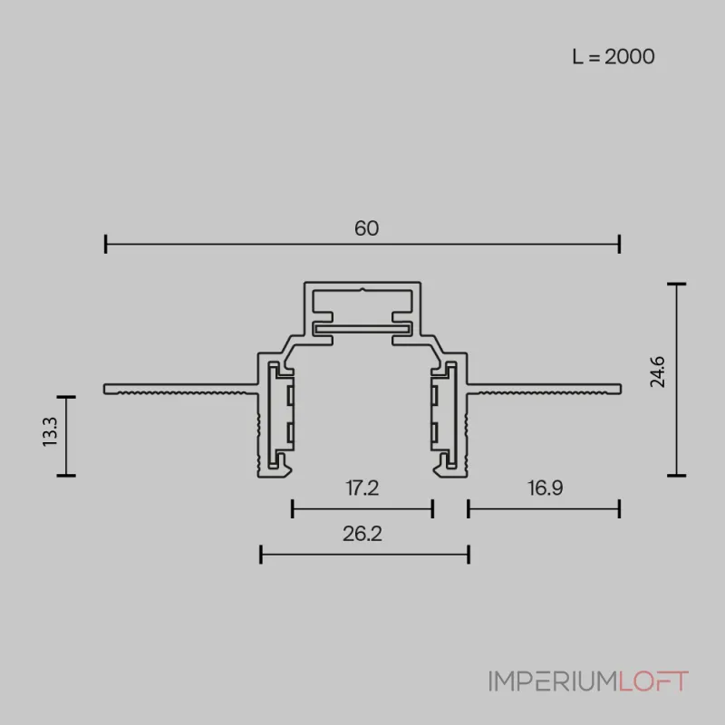 Шинопровод встраиваемый Maytoni EXILITY TRXM034-422B от ImperiumLoft