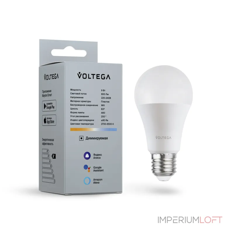 Светодиодная лампа Wi-Fi A60 E27 9W 2700K-6500K MIX DIM от ImperiumLoft Светодиодная лампа Wi-Fi A60 E27 9W 2700K-6500K MIX DIM от ImperiumLoft