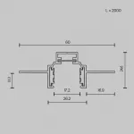 Шинопровод встраиваемый Maytoni EXILITY TRXM034-422W от ImperiumLoft