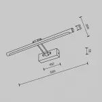Подсветка для картин Maytoni Dazzle MIR267WL-L12CH3K от ImperiumLoft