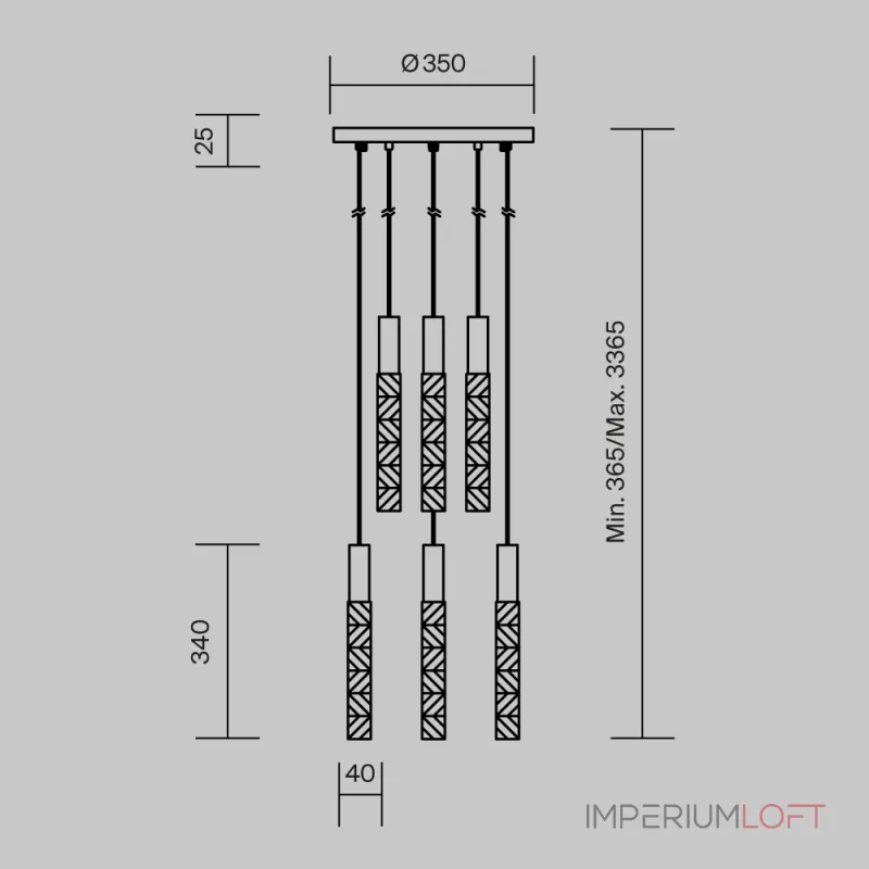 Подвесной светильник Selemo Maytoni MOD328PL-L18CH3K