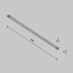 Трековый светильник Maytoni Basis TR240-2-18W3K-B от ImperiumLoft