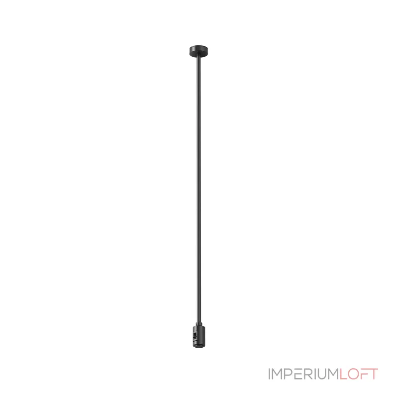 Крепление потолочное Long 700мм с вводом питания Flarity черный Maytoni FLARITY TRA159C-B1-B от ImperiumLoft
