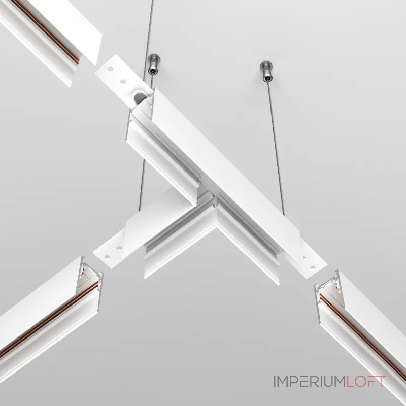 Коннектор Т-образный Exility накладной белый от ImperiumLoft Коннектор Т-образный Exility накладной белый от ImperiumLoft