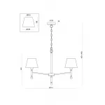 Подвесная люстра Rosemary FR5190PL-05BS