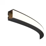 Радиусный профиль 35x35 ?1500мм внешний 1/4 круга черный Maytoni ALM-3535R-B-EX-90°-1.5M от ImperiumLoft